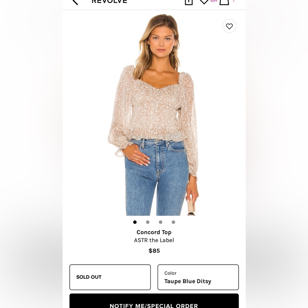 Astr the label concord top
